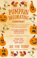 Pumpkin Decorating Contest Flyer